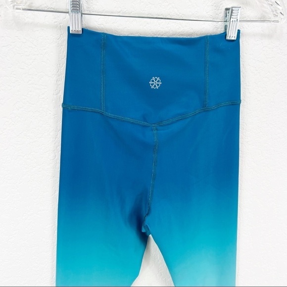 Omani Turquoise Moment Leggings Teal Blue Ombré XS Petite - Picture 6 of 8